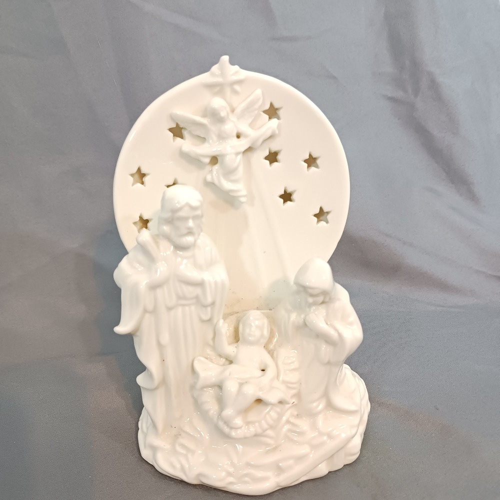 Unbranded Nativity Tea White Excellent Porcelain Angel